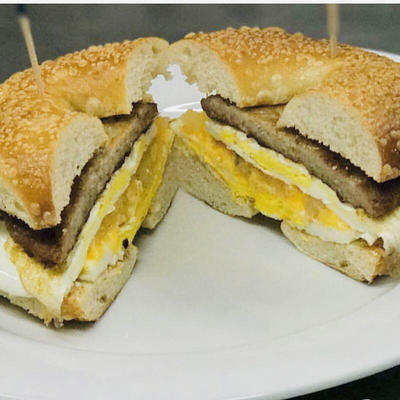 Sausage Patty Eggs and Cheese