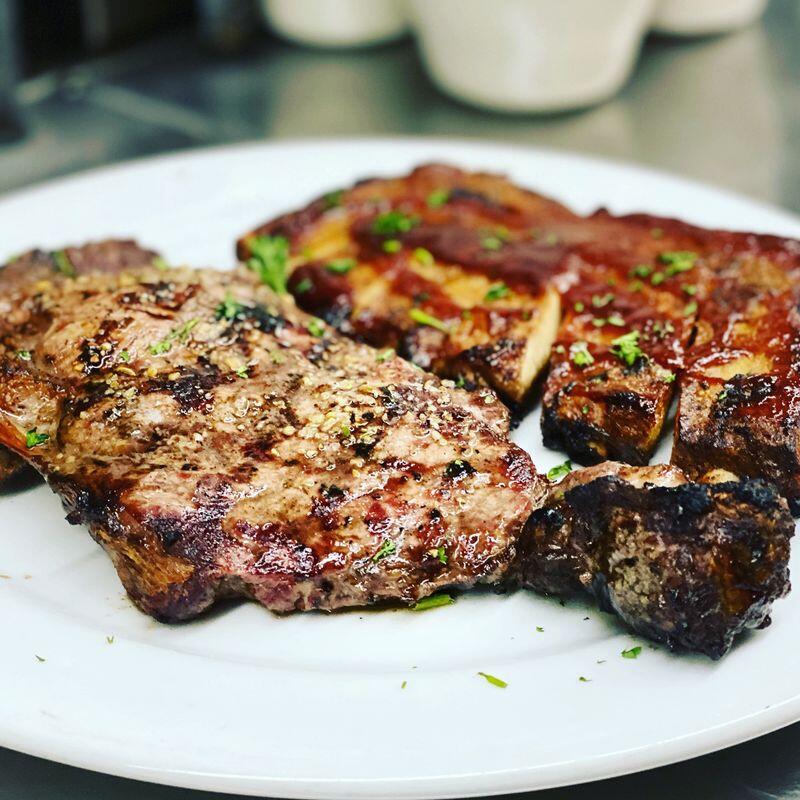 Ribeye and BBQ Combo